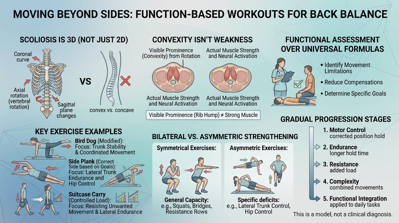 Strengthening the Convex Side: Specific Workouts for Back Balance