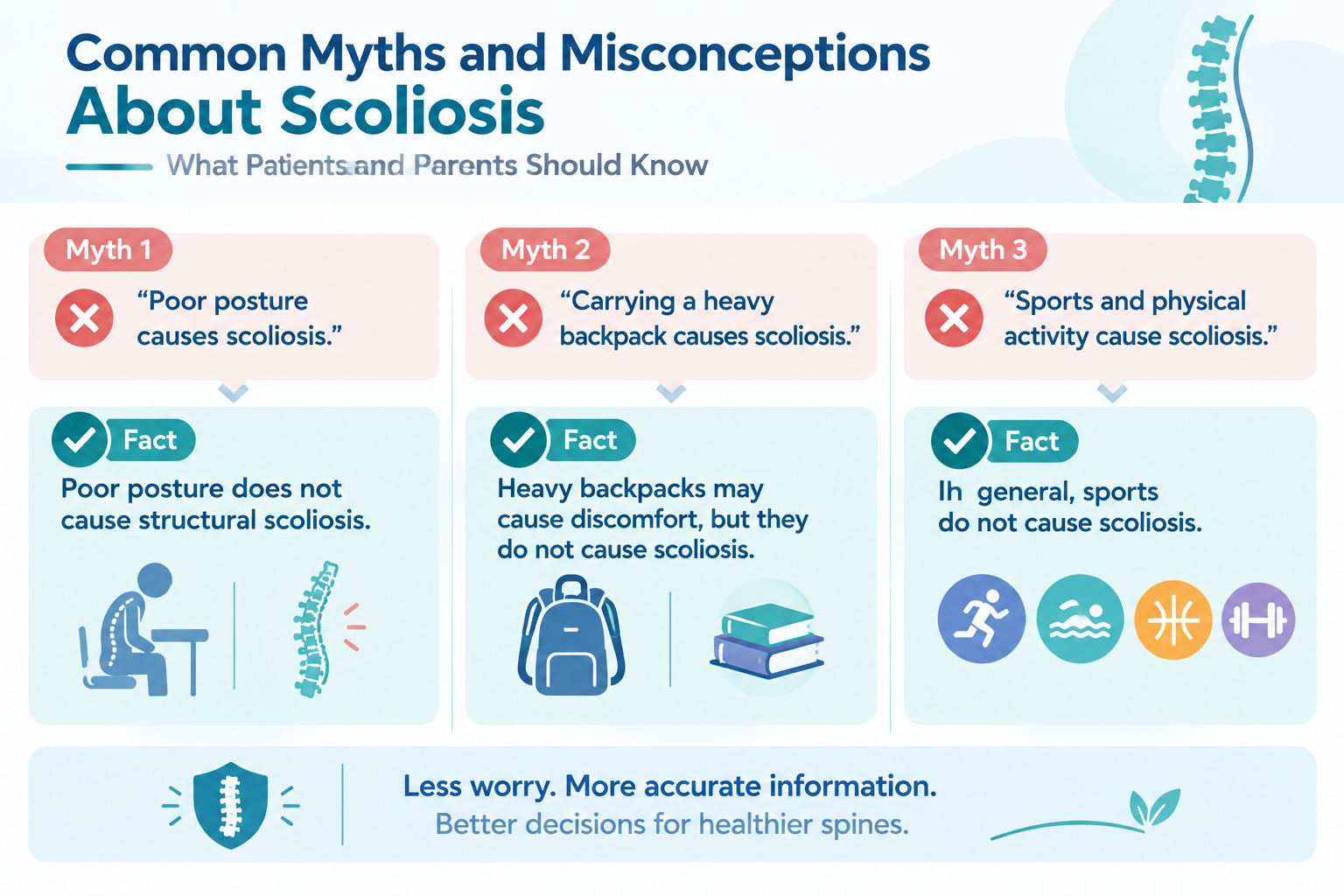 Common Myths and Misconceptions About Scoliosis: What Patients and Parents Should Know