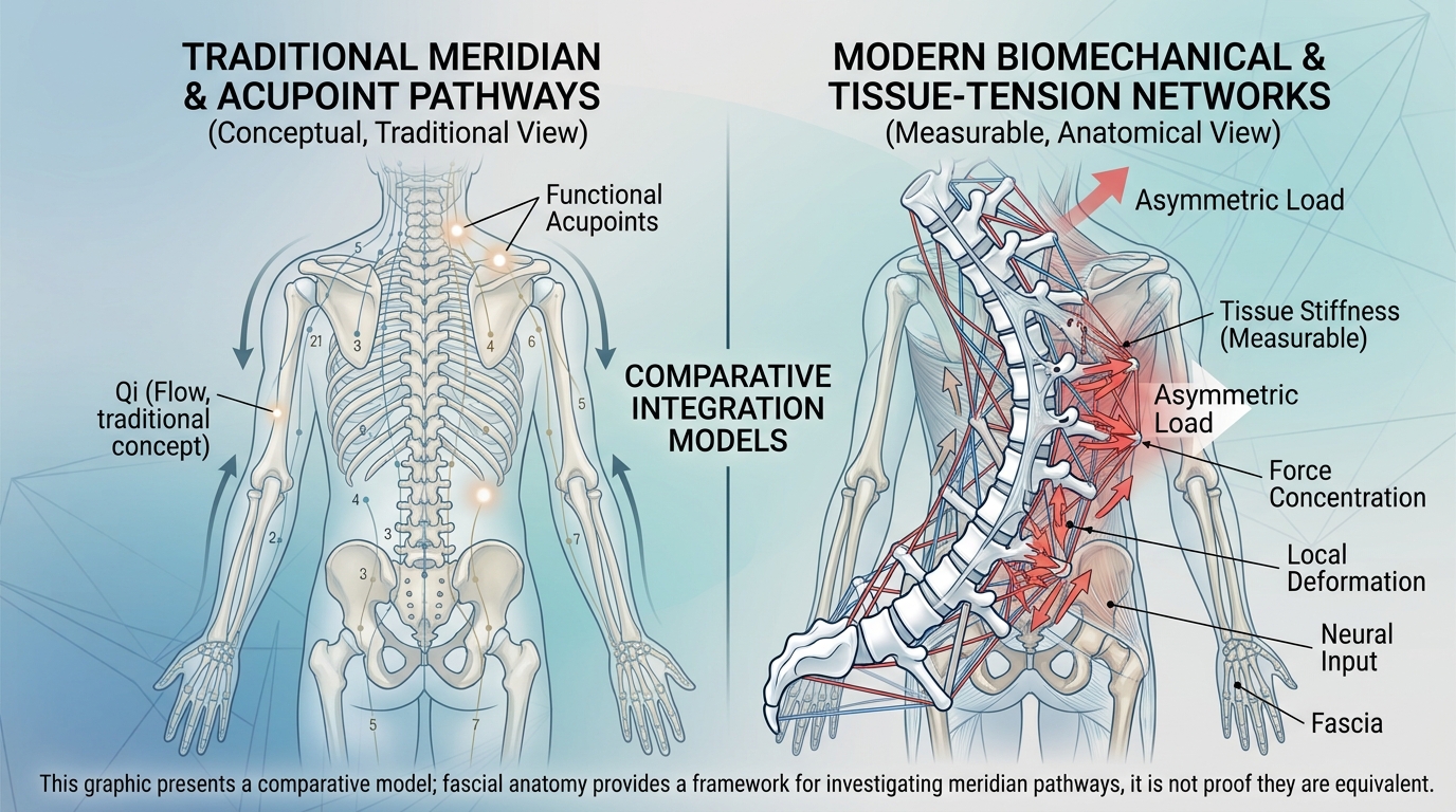 Integrating Traditional Meridian Concepts with Modern Biomechanics