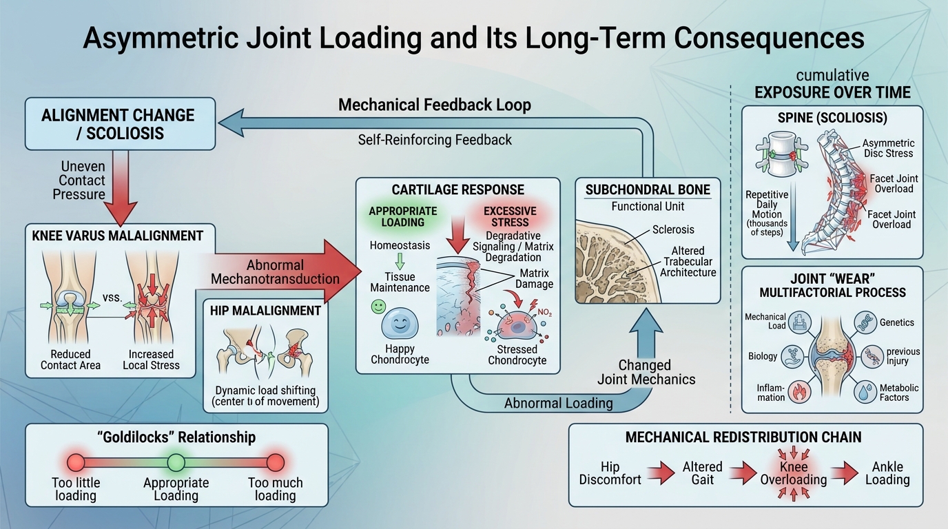 How Asymmetric Load Bearing Accelerates Joint Wear and Tear