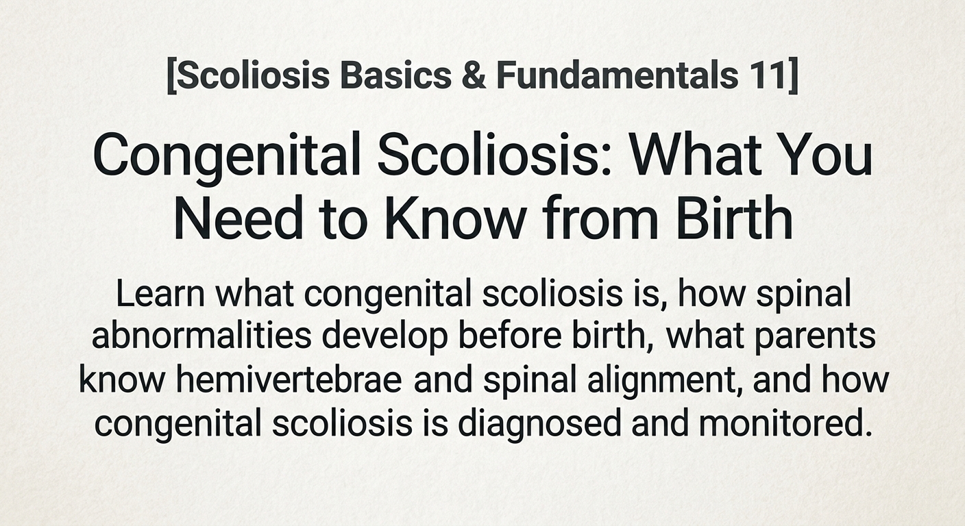Congenital Scoliosis: What You Need to Know from Birth — featured image