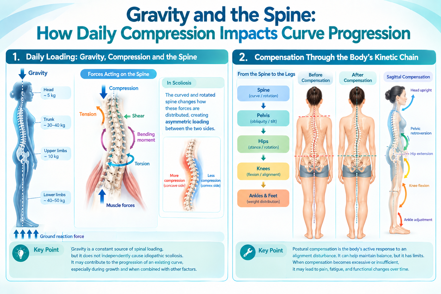 Gravity and the Spine: How Daily Compression Impacts Curve Progression