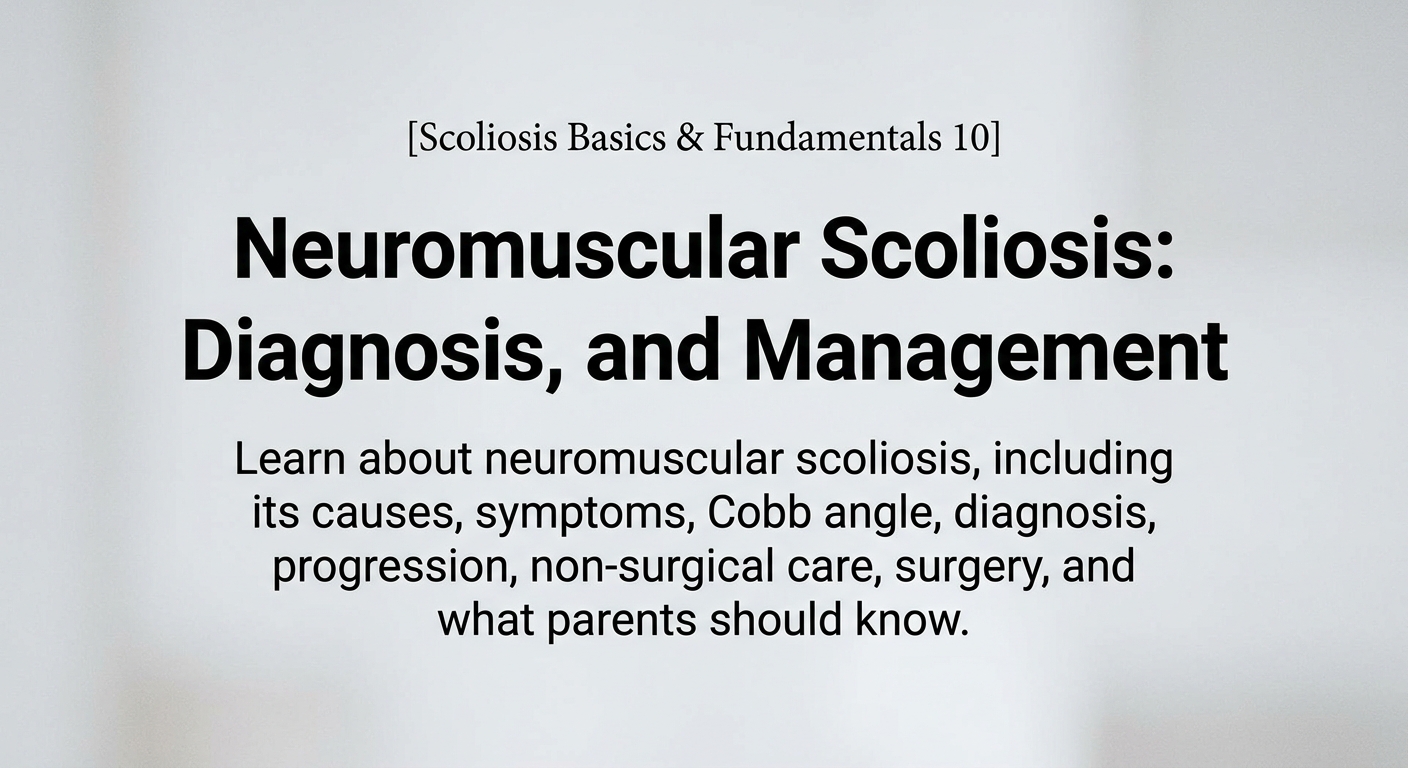 Neuromuscular Scoliosis: Causes, Diagnosis, and Management — featured image