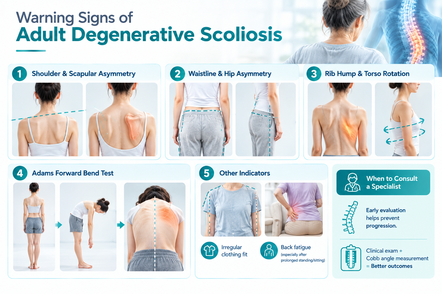 Adult Degenerative Scoliosis: Causes and Symptoms