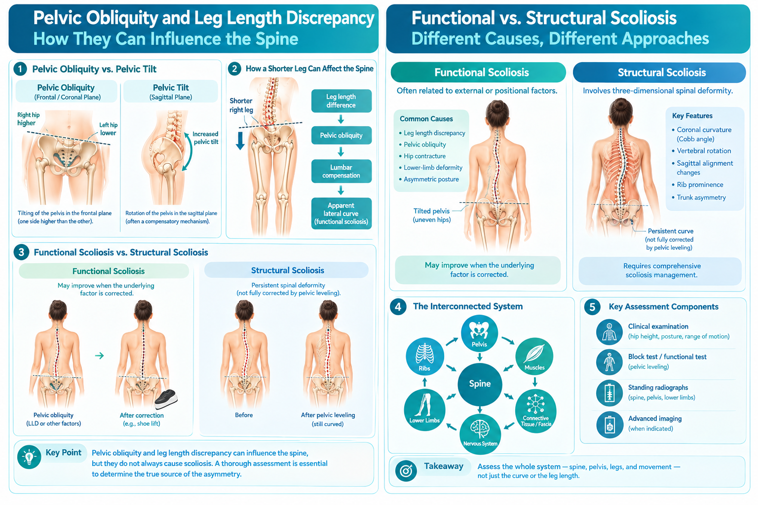 The Role of Pelvic Tilt and Leg Length Discrepancy in Scoliosis