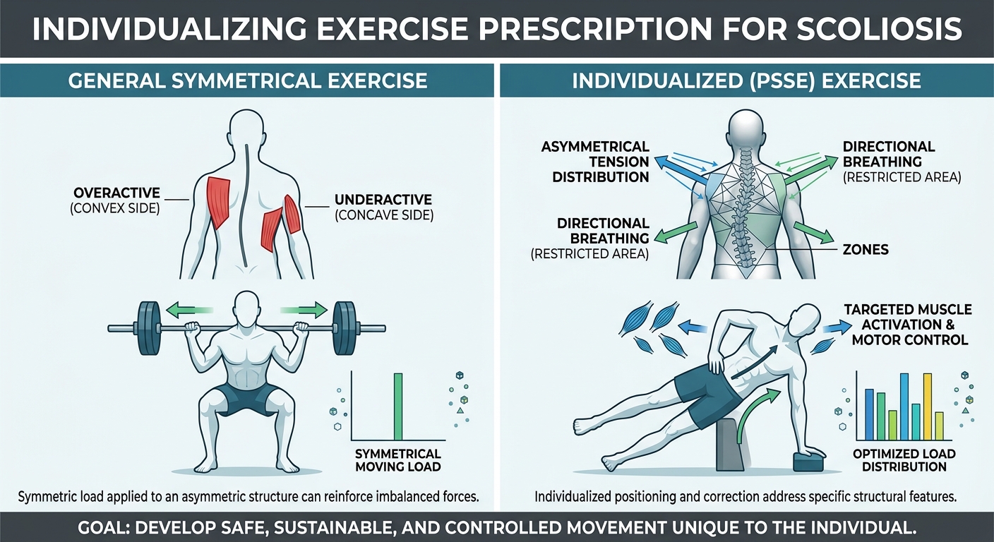 Why One-Size-Fits-All Exercises May Not Suit an Asymmetric Spine