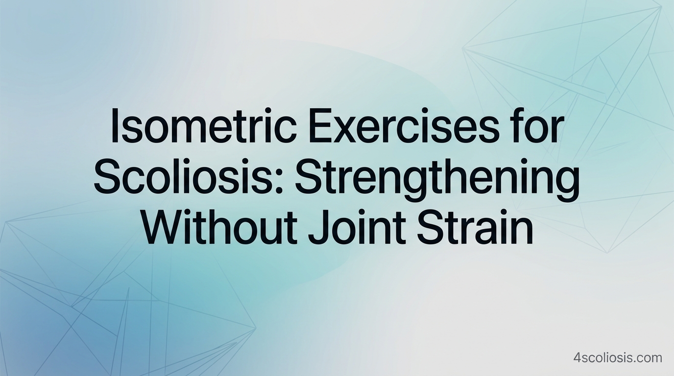 Isometric Exercises for Scoliosis: Strengthening Without Joint Strain — featured image