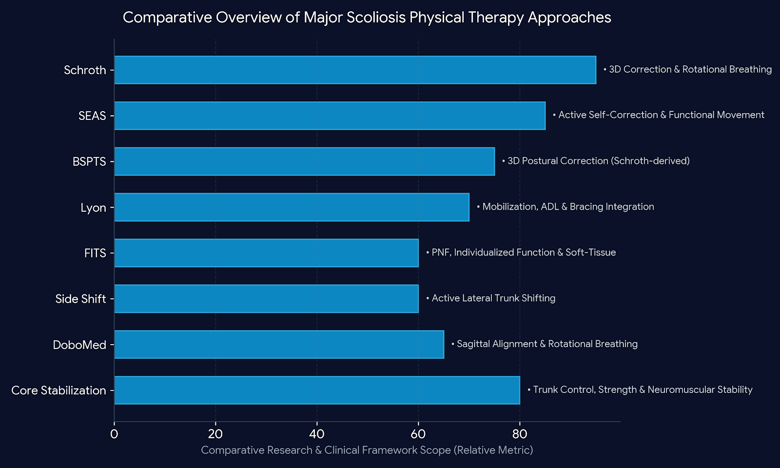 Physical Therapy Methods for Scoliosis: A Comparative Overview